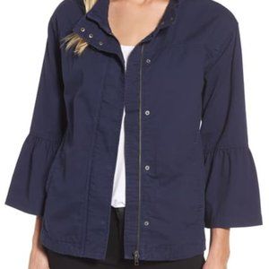 NAVY Caslon Flare Jacket